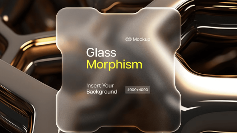 Glass Morphism Chip Card Mockup-GenZ Academy