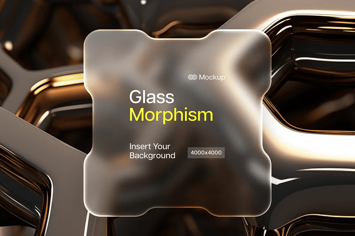Glass Morphism Chip Card Mockup - GenZ Academy-GenZ Academy