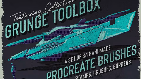 Grunge Toolbox Procreate Brushes-GenZ Academy