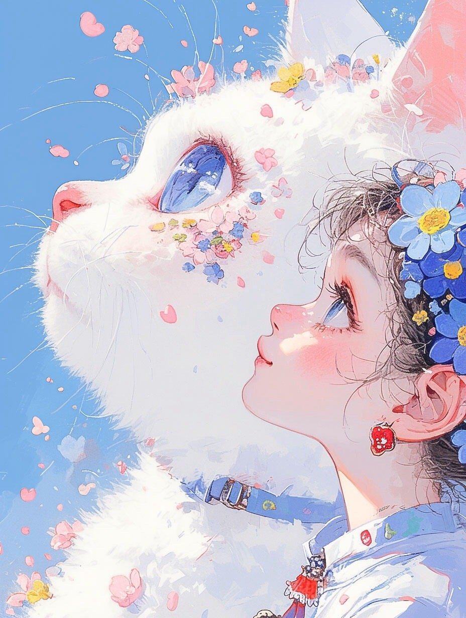 🐈 Love you – tuổi thơ trong bạn – cảm hứng hình minh họa cùng mèo con-GenZ Academy
