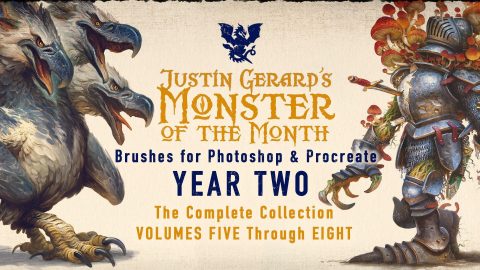 Justin Gerard's Monster of the Month Brush Sets: YEAR TWO-GenZ Academy