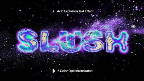 ACID EXPLOSION TEXT EFFECT-GenZ Academy