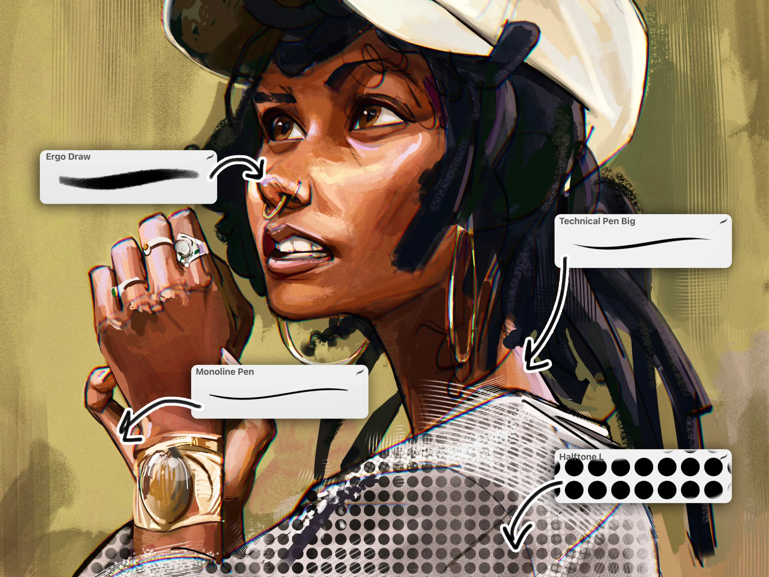 ergoREDUX PROCREATE Brushset! 5 20240723235610168-d4