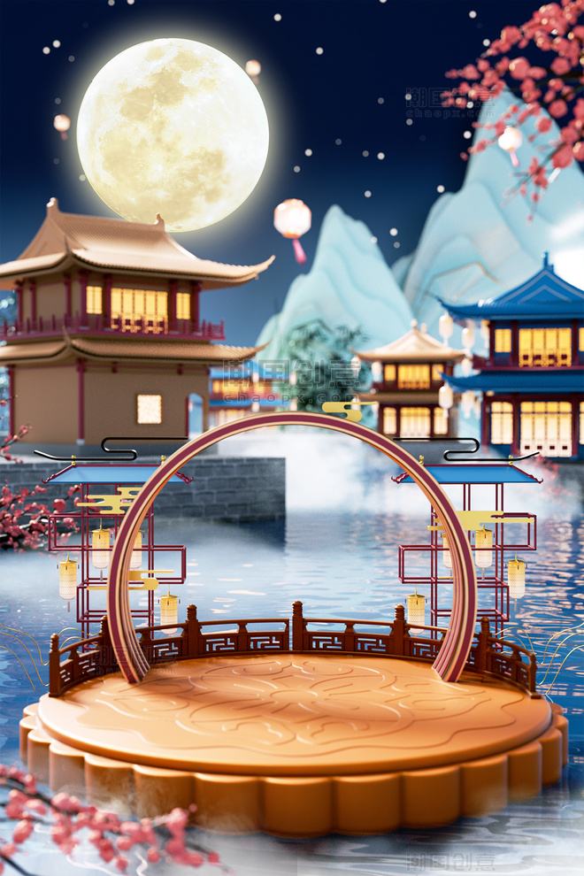 Thiết Kế 3D và Mặt Trăng Đầy Trong Photoshop-GenZ Academy