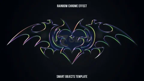 Y2K Rainbow Chrome Effect-GenZ Academy