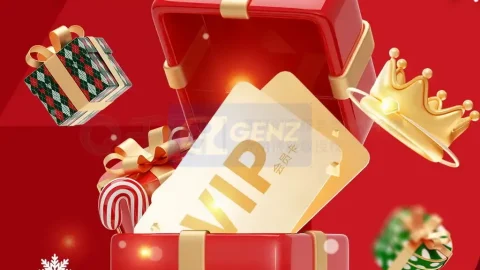 3D Giáng sinh quà tặng Giáng sinh phúc lợi hội viên poster-GenZ Academy