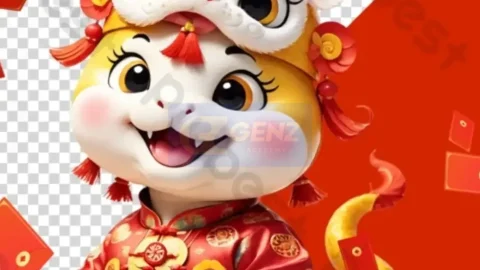 Tài Nguyên Tết con 2025 Con Rắn Cute-GenZ Academy
