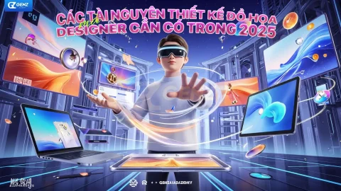 Các tài nguyên thiết kế đồ họa mà designer cần có trong 2025-GenZ Academy
