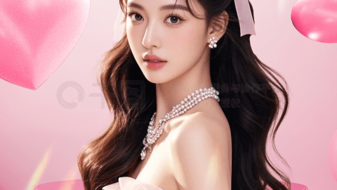 Poster quảng cáo chương trình khuyến mãi làm đẹp ngày Valentine-GenZ Academy