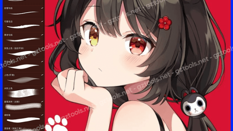 180 Bộ Cọ Vẽ Nhật Bản Procreate & Photoshop - Nghệ Thuật Anime và Manga-GenZ Academy