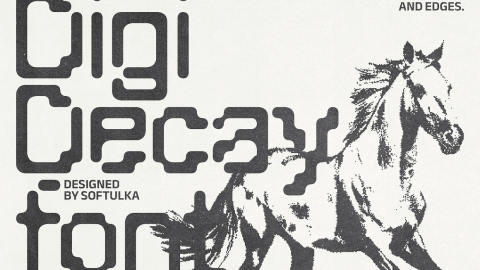 Digi Decay Pixelated Typeface-GenZ Academy