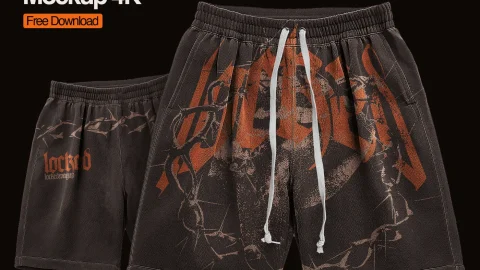 FULL 9$ Realistic Shorts Mockup-GenZ Academy
