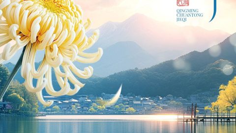 Poster Dọc Lời Chúc Tết Thanh Minh với Hiệu Ứng Ánh Sáng Thực Tế-GenZ Academy