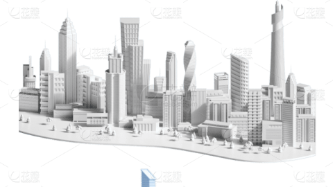 Poster Bộ Sưu Tập Tài Liệu Kiến Trúc Thành Phố 3D Dạng Hình Khối.-GenZ Academy