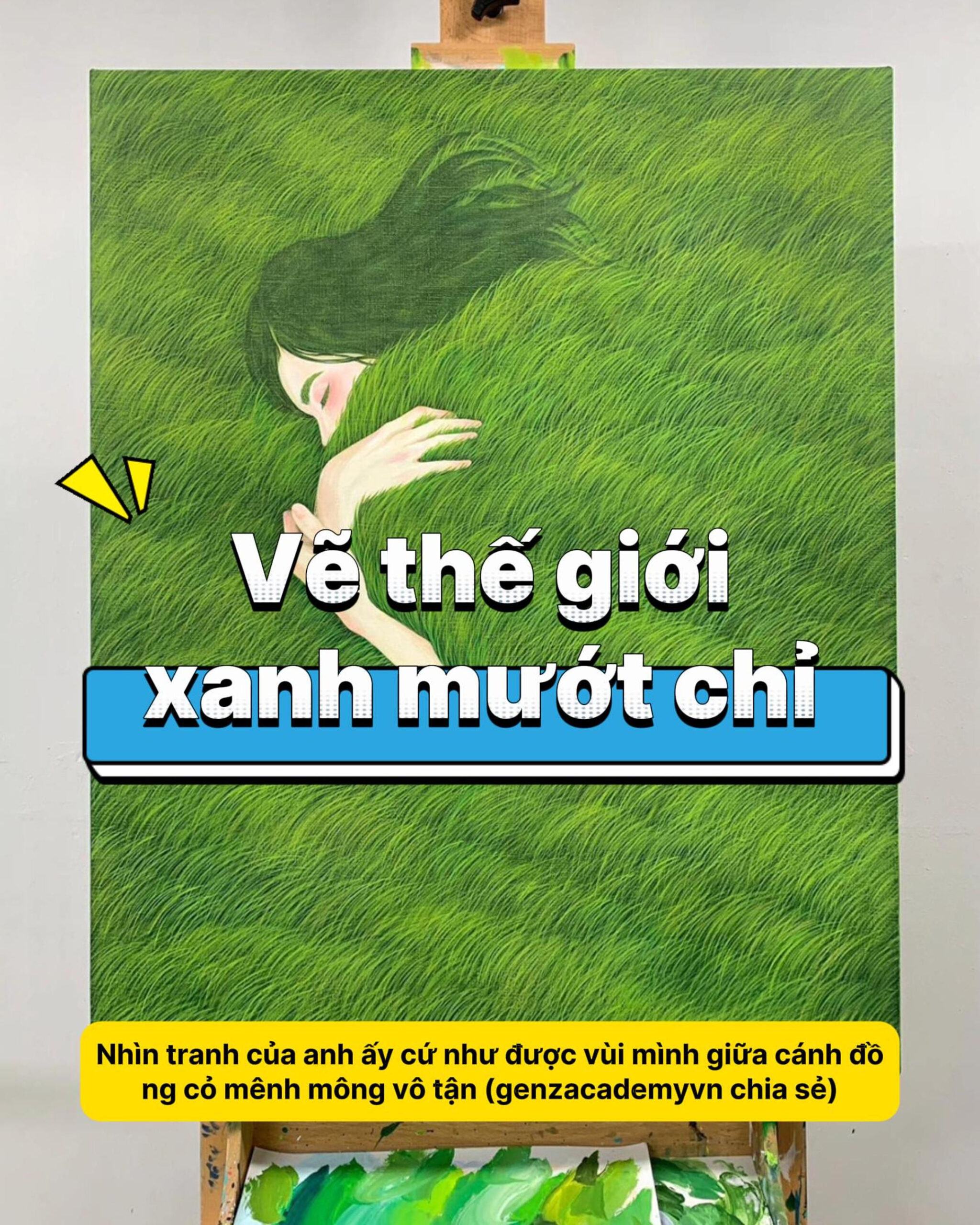 Vẽ thế giới xanh mướt chỉ với vài nét bút siêu mượt-GenZ Academy