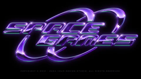 Y2K Chrome Logo / Text Effect Vol.15 premium-GenZ Academy