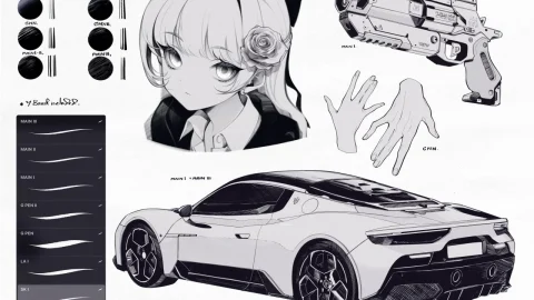 Ink Brushes for Procreate-GenZ Academy