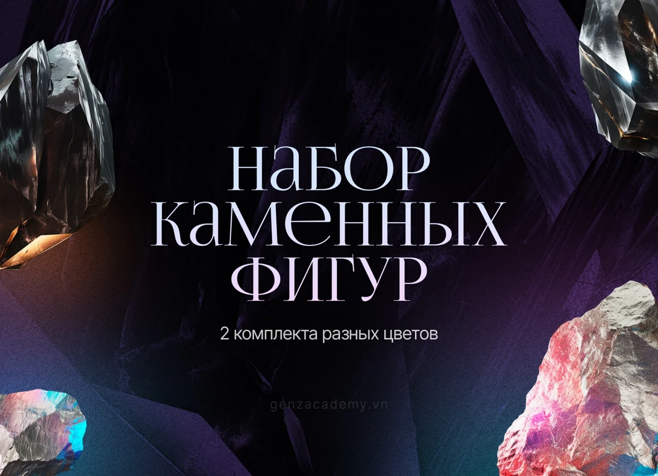 Bộ đá holographic png siêu xịn mịn phù hợp cho design poster - GenZ Academy-GenZ Academy