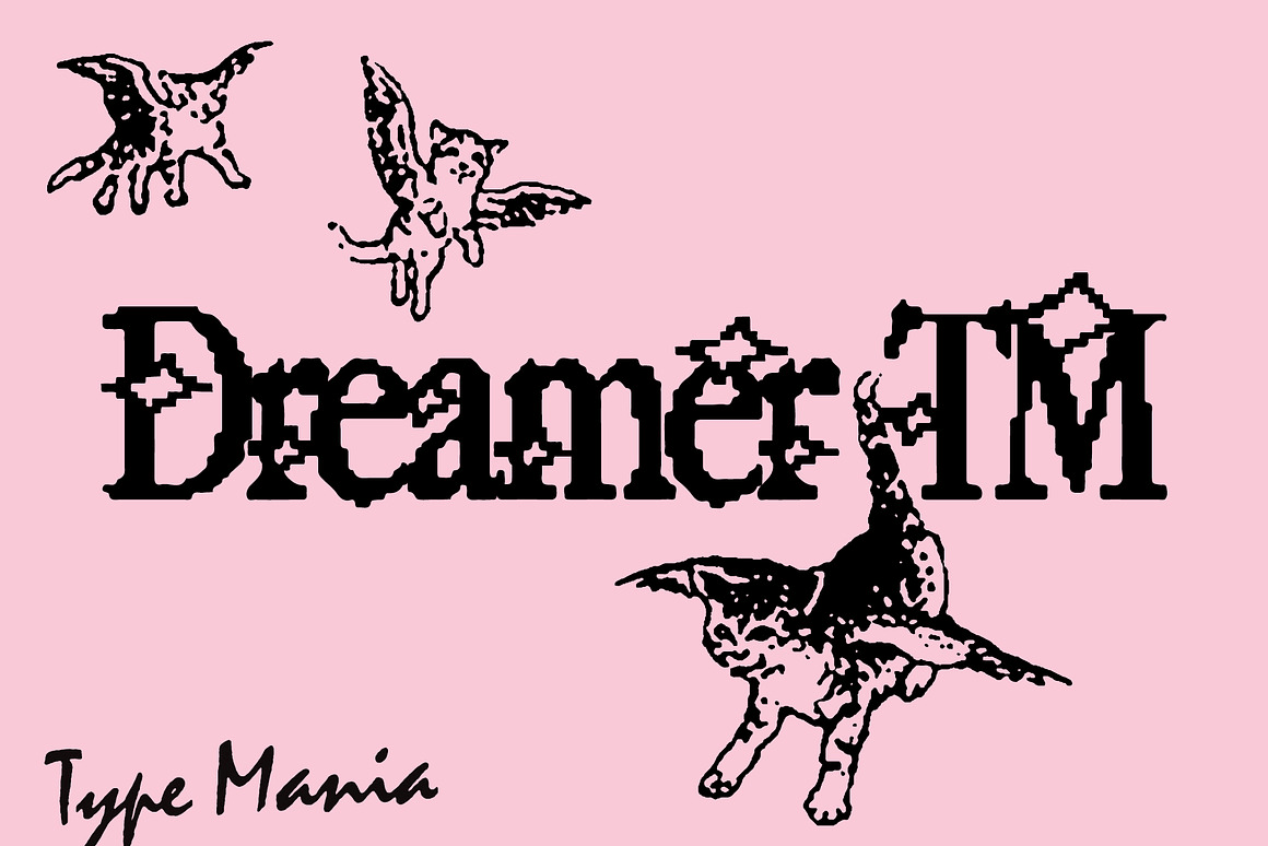 Dreamer TM &ndash; Y2K Aesthetics Font-GenZ Academy