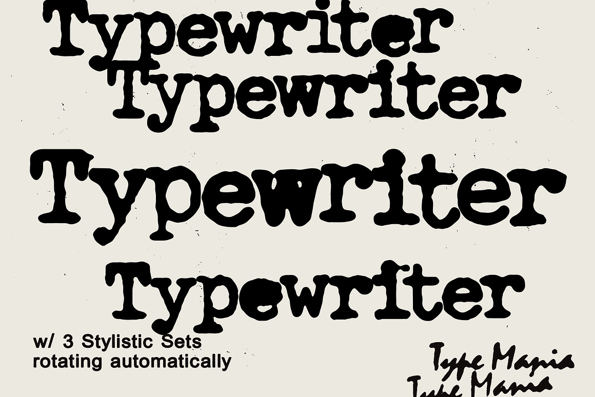 Typewriter TM &ndash; Distressed Typer-GenZ Academy