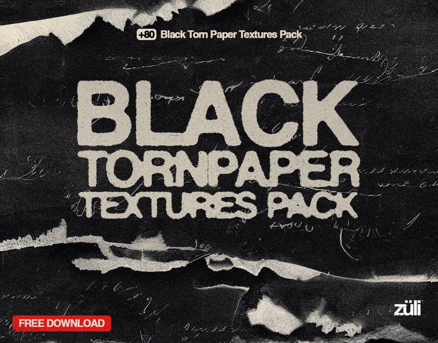 Black Torn Paper Textures Premium Pack-GenZ Academy
