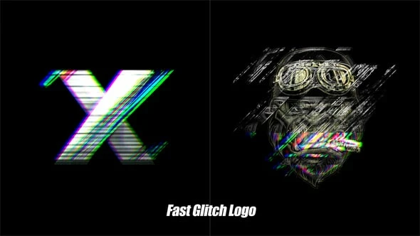 Fast Glitch Logo Reveal - After Effect-GenZ Academy