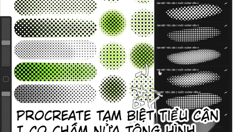 Brush Procreate hiệu ứng halftone truyện tranh-GenZ Academy