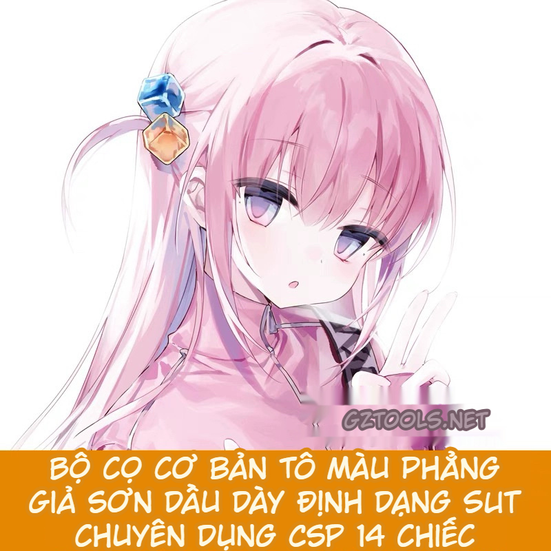 Bộ Brush CSP tô phẳng & giả sơn dày – 14 brush SUT-GenZ Academy