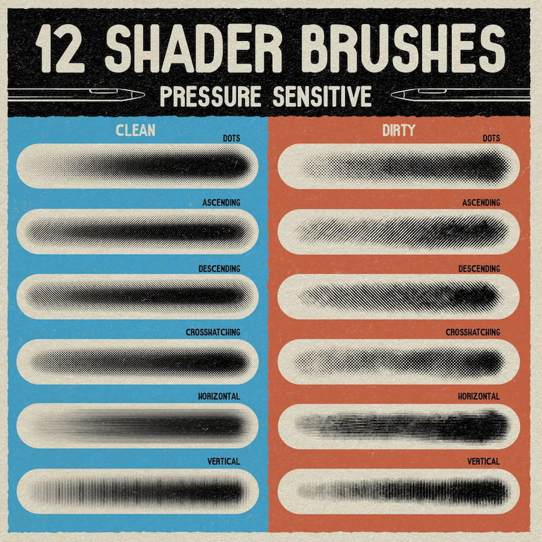 LP Halftone Brushes for Procreate, CSP 7 20251105180717615-628-lp-halftones-shaders
