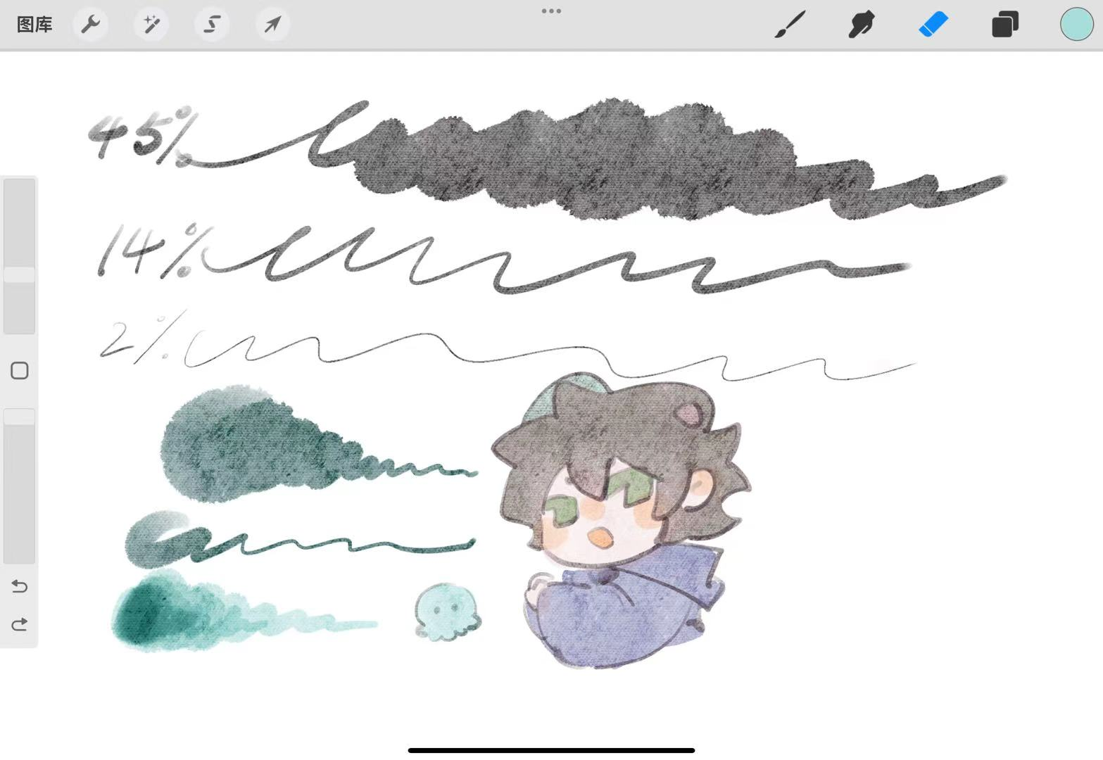 【Brush Procreate】- Vẽ đen trắng, phác thảo, line mềm-GenZ Academy