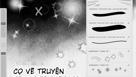 Brush Procreate Vẽ Truyện Tranh – Tone, Viền, Texture-GenZ Academy