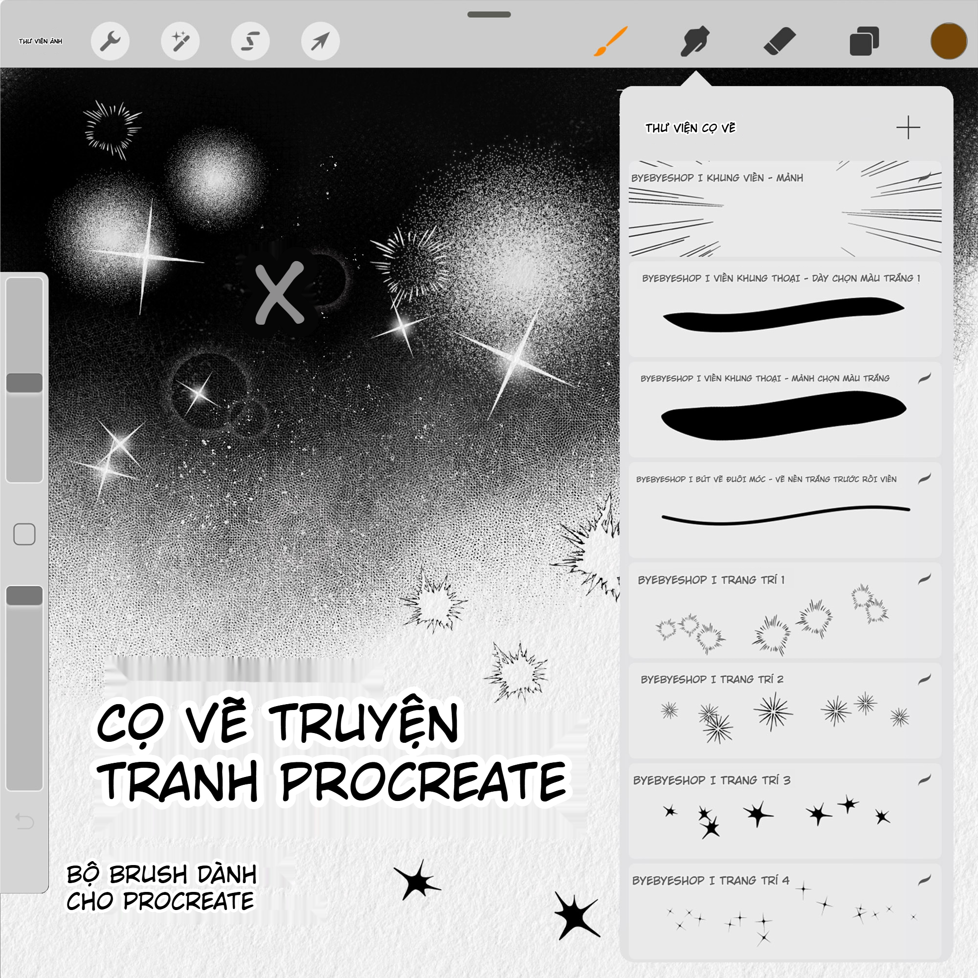 Brush Procreate Vẽ Truyện Tranh – Tone, Viền, Texture-GenZ Academy