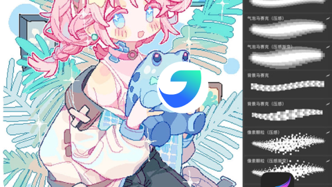 99 cọ bút nhị trị + pixel brush cho procreate