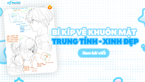 BÍ KÍP VẼ KHUÔN MẶT TRUNG TÍNH - XINH ĐẸP PHONG CÁCH ANIME-GenZ Academy