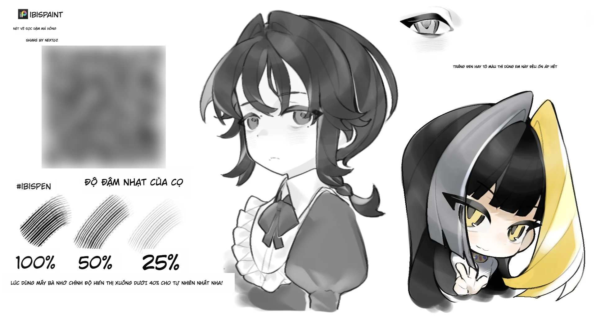 Chia sẻ cọ ibis Paint X đánh má hồng-GenZ Academy