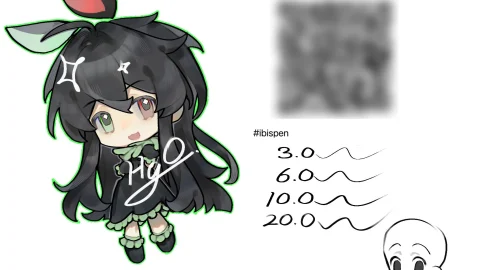 Chia sẻ cọ vẽ ibis Paint X line art-GenZ Academy
