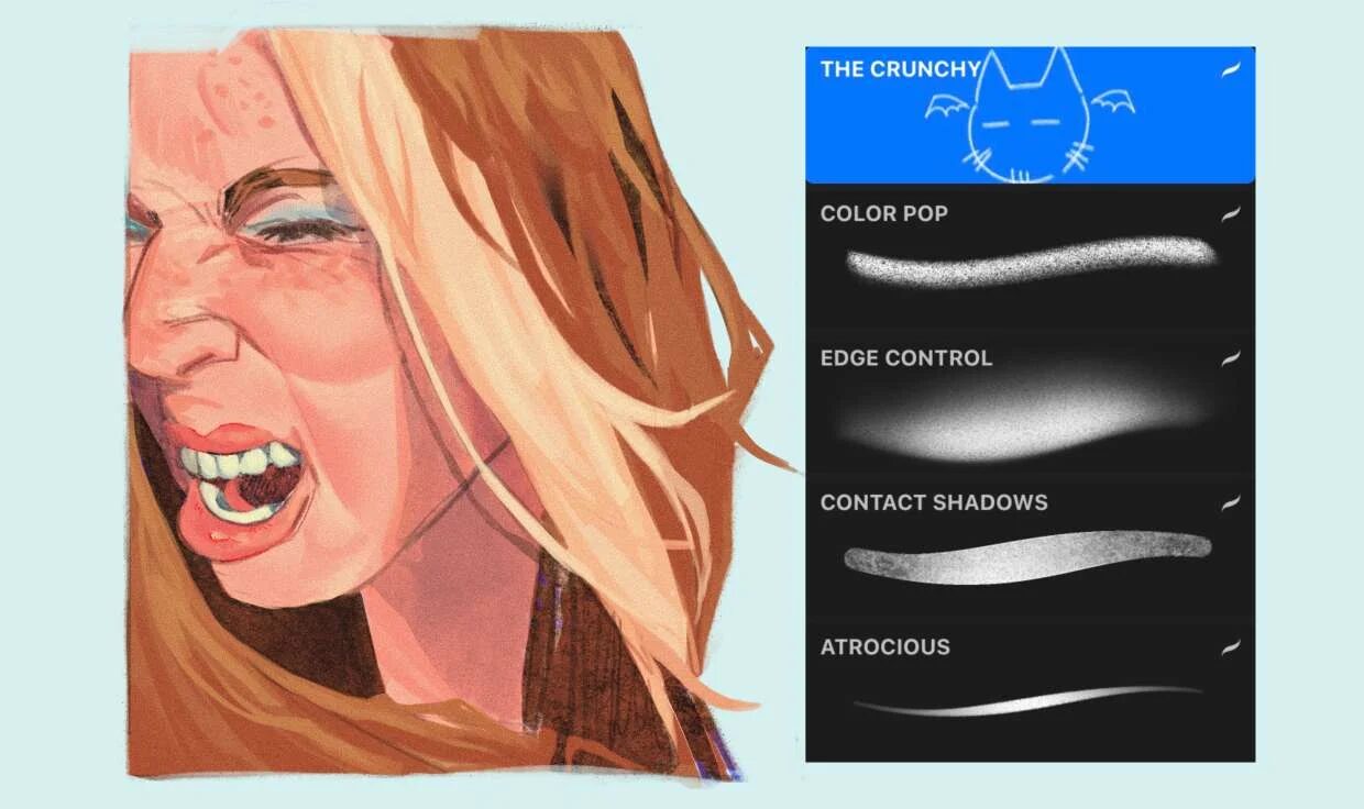 The Whole Thing - Bộ cọ dành cho Procreate-GenZ Academy