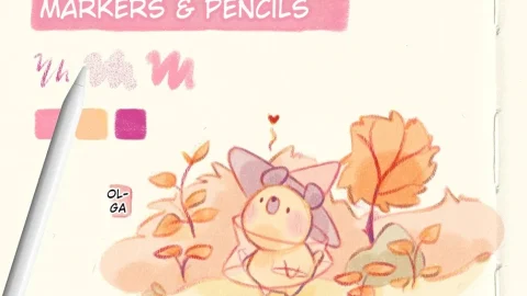 Bộ Cọ Procreate Tập 3 - Bút Dạ & Bút Chì-GenZ Academy