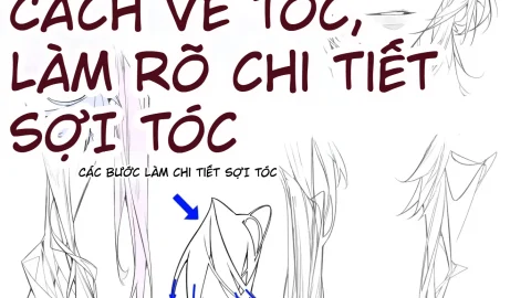 TUTORIAL VẼ TÓC MƯỢT MÀ, RÕ SỢI-GenZ Academy