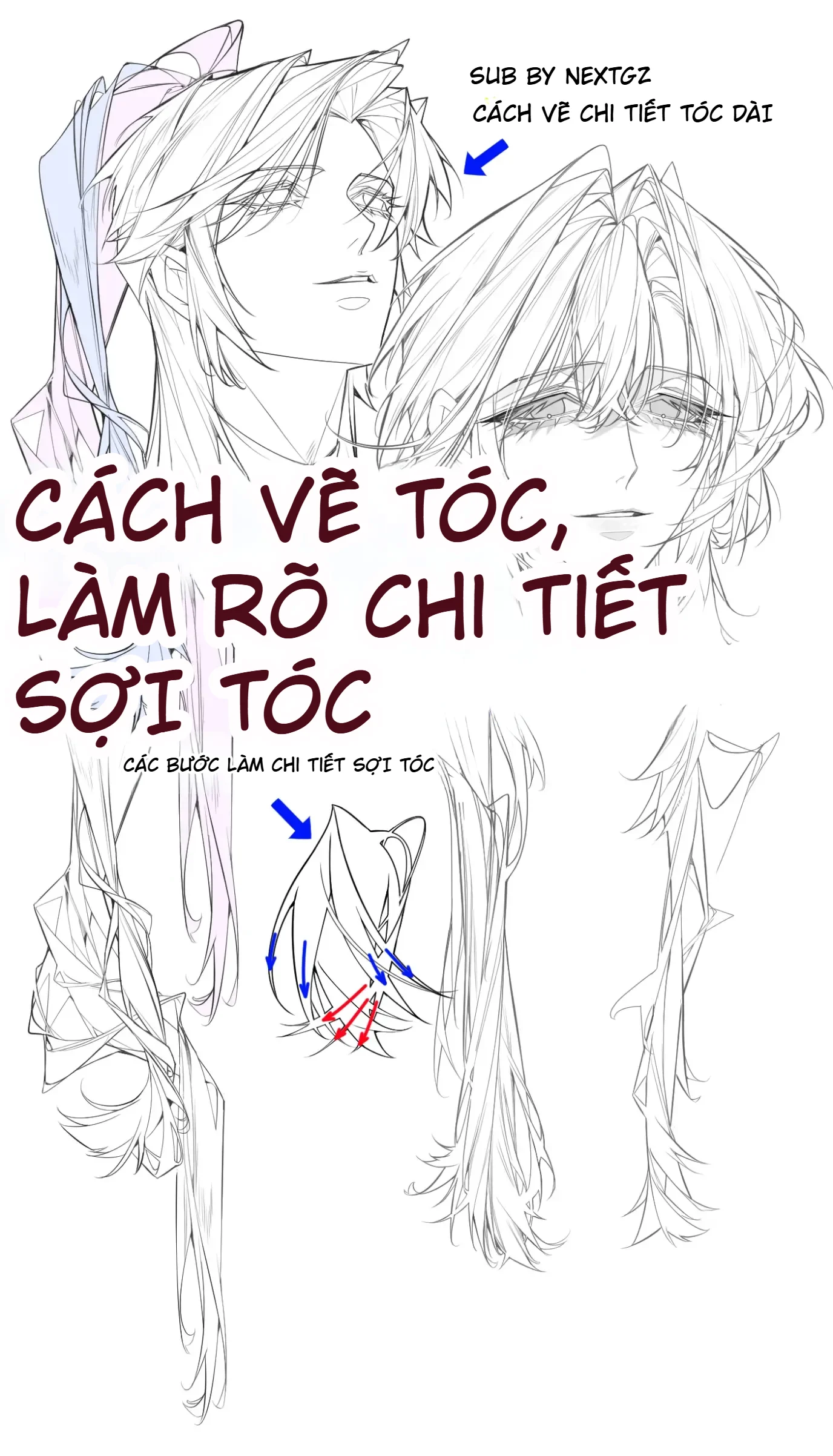 TUTORIAL VẼ TÓC MƯỢT MÀ, RÕ SỢI-GenZ Academy