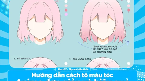 Hướng dẫn cách tô màu tóc Anime đơn giản và hiệu quả chỉ với 4 bước-GenZ Academy