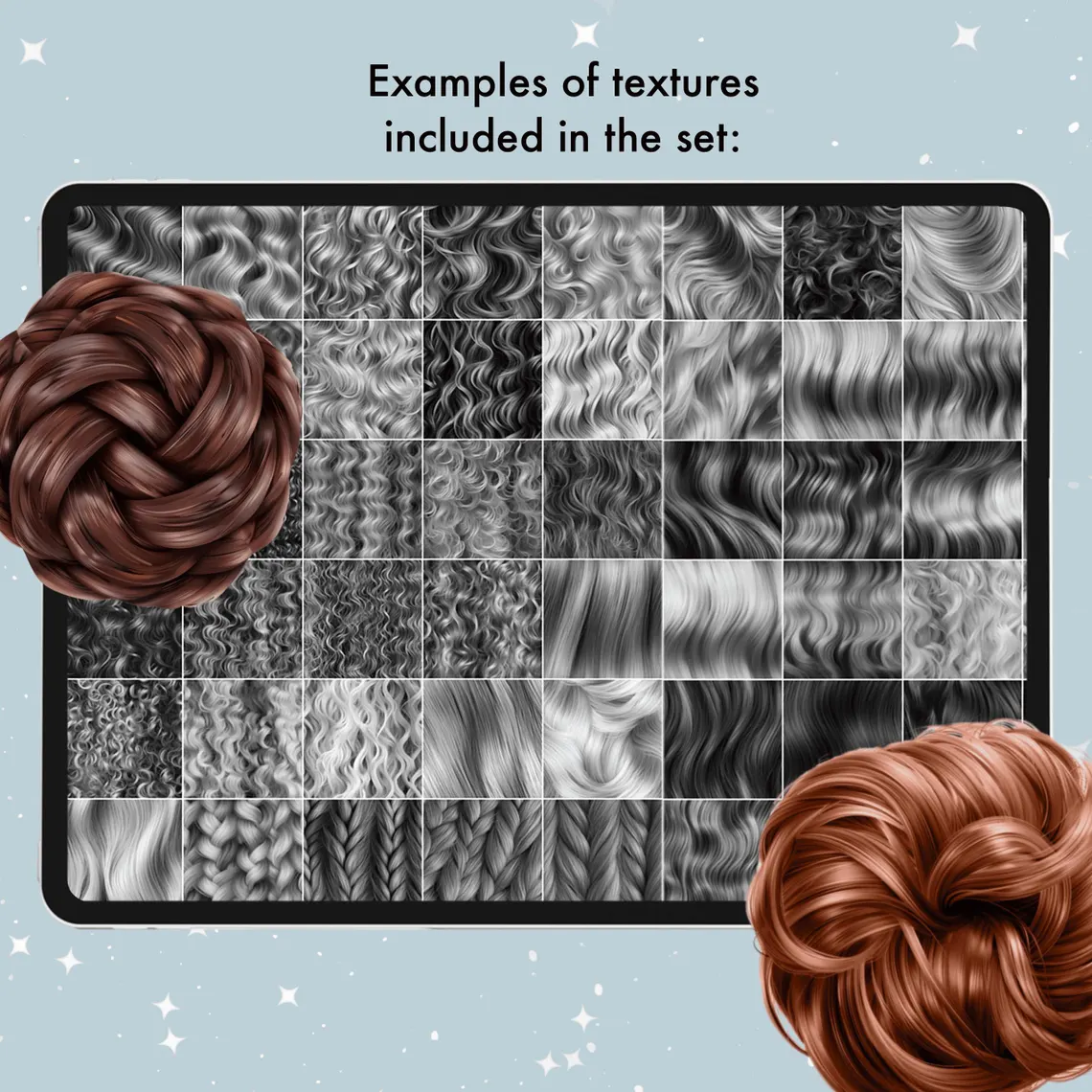 245 Cọ Tạo Texture Tóc Cho Procreate: Tóc Tết, Tóc Xoăn 3 20260222005739495-il_1140xN.6249735448_blqt