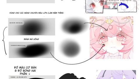 Bộ brush Procreate vẽ anime mềm màu: Đi nét xinh, tô má hồng đẹp, lên tóc cực ổn-GenZ Academy