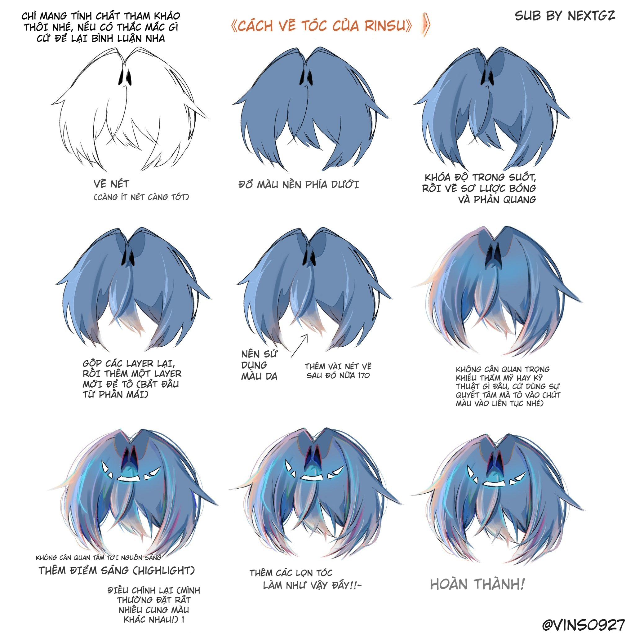 Cách vẽ tóc anime mềm và bóng đẹp: Hướng dẫn từng bước cho digital artist-GenZ Academy