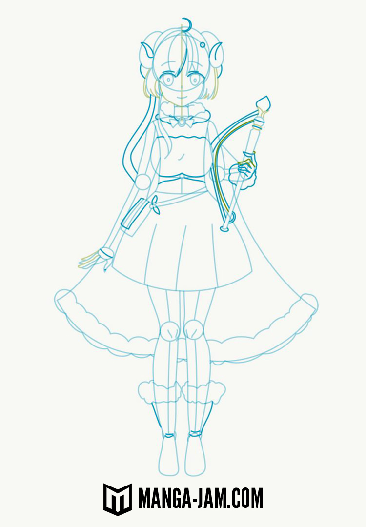 How to Draw Tsunomaki Watame from hololive 4th Generation 05