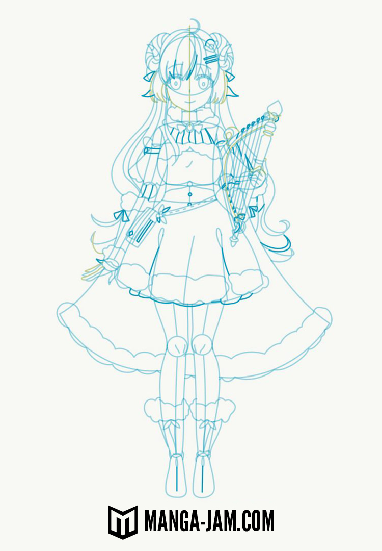 How to Draw Tsunomaki Watame from hololive 4th Generation 08
