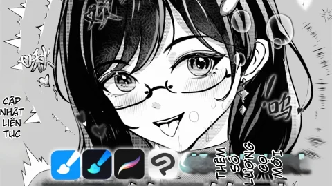 Bộ Cọ Hiệu Ứng Manga 113 Mẫu Cho Procreate, CSP, Huashijie Và Huashijie Pro-GenZ Academy