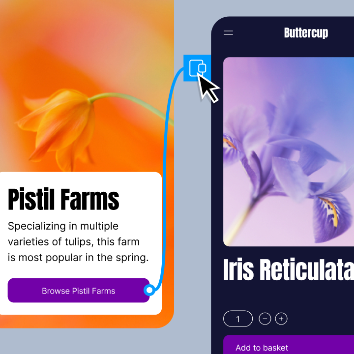 Design System Tối Thiểu Cho Website Nhỏ: Tokens, Components, States Và Accessibility 5 Hình minh họa trạng thái tương tác và component trong quy trình prototype Figma