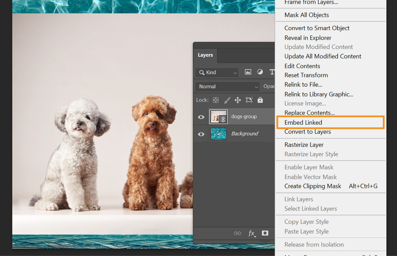 Từ Kỹ Năng Thành Sản Phẩm Số Đầu Tiên: Template, Brush, Preset Và Checklist 6 Linked Smart Object trong Photoshop được nhúng để giữ tài sản tự chứa
