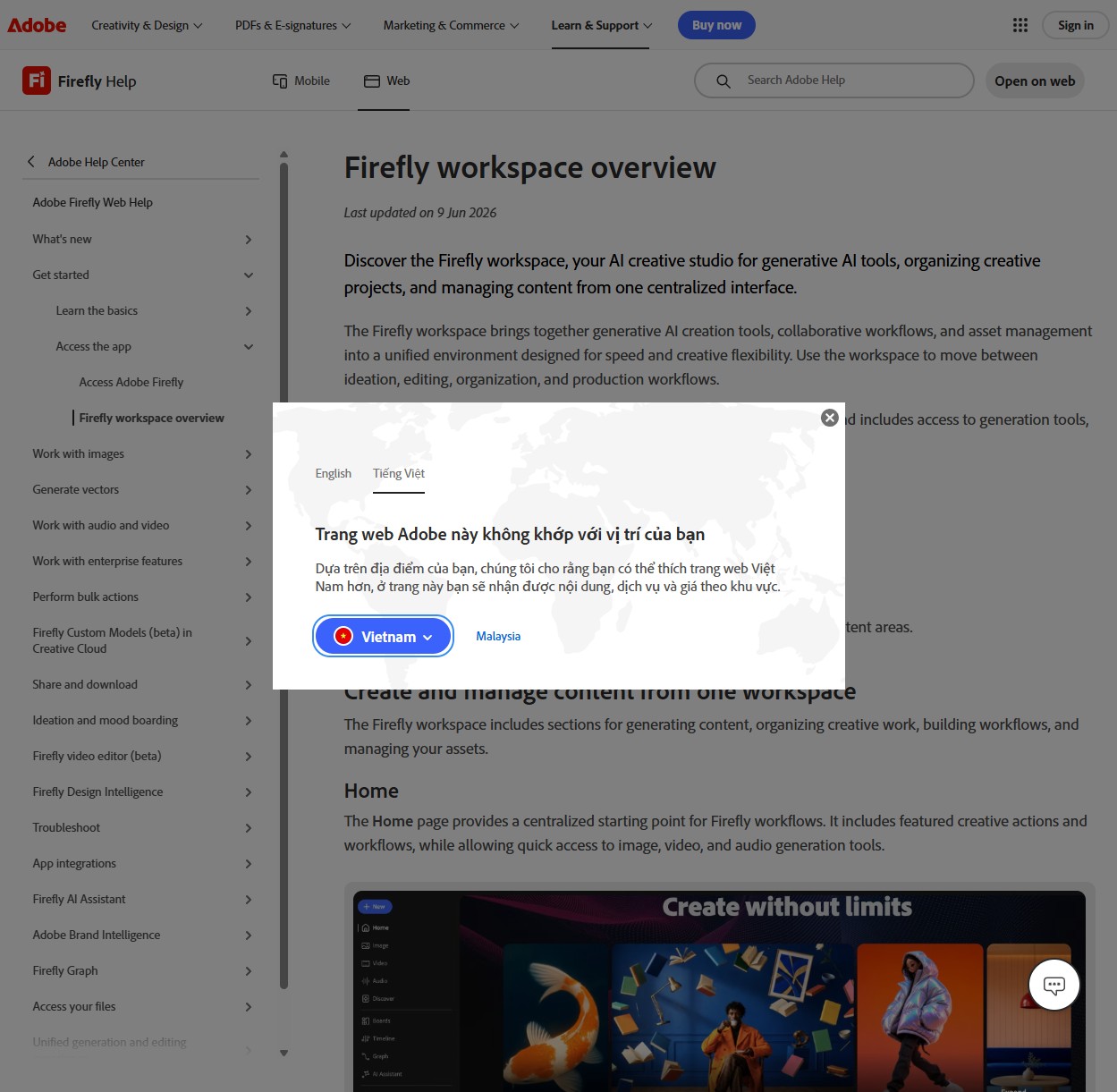 Ảnh chụp Adobe Firefly workspace phần 2